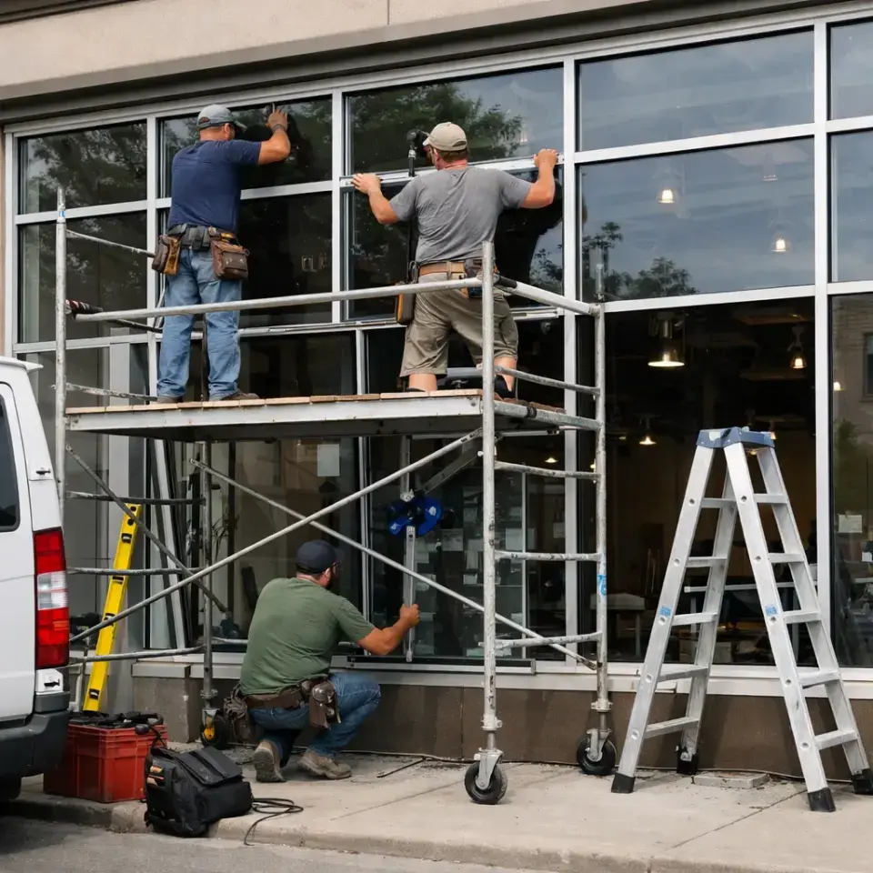 Commercial Window Installation Albertville